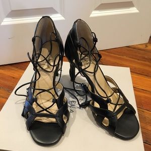 Michael Kors black leather heels